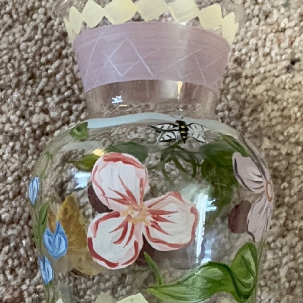 Vintage Hand painted floral Tracy Porter collectors artistic Rare Vase - Picture 9 of 15
